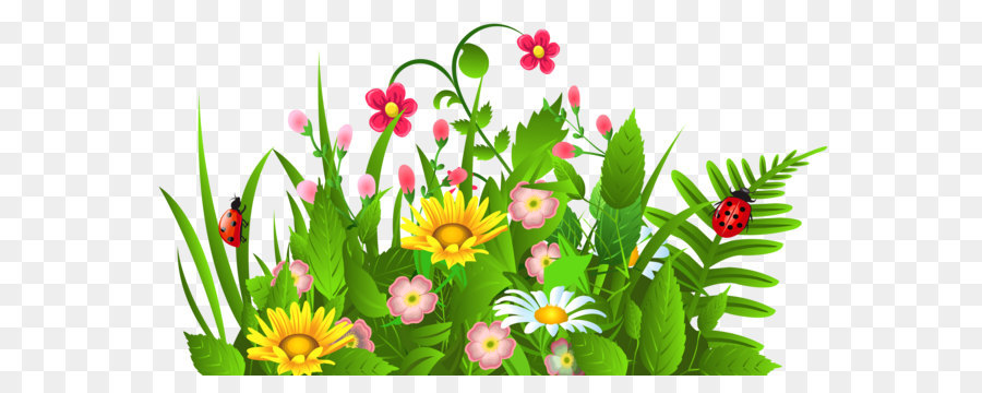 cute grass and flowers png clipart 5a1bb40e64eb46