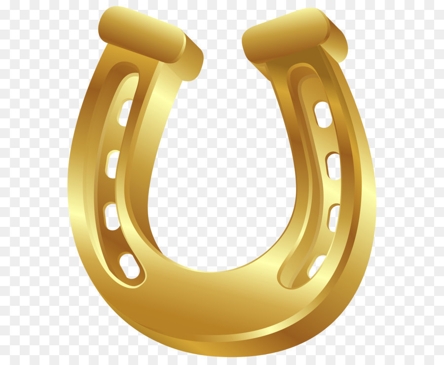 Horseshoe Clip art - Gold Horseshoe PNG Clip Art png download - 5313