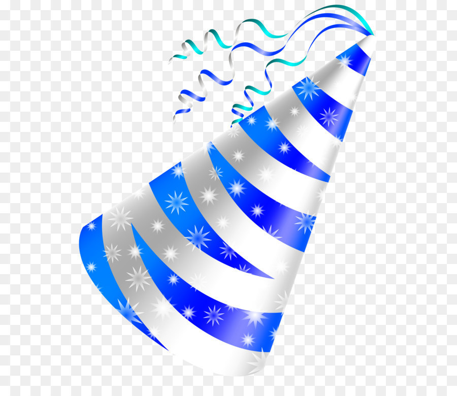 Birthday cake Party hat Clip art White and Blue Party Hat PNG Clipart Image 4029*4800
