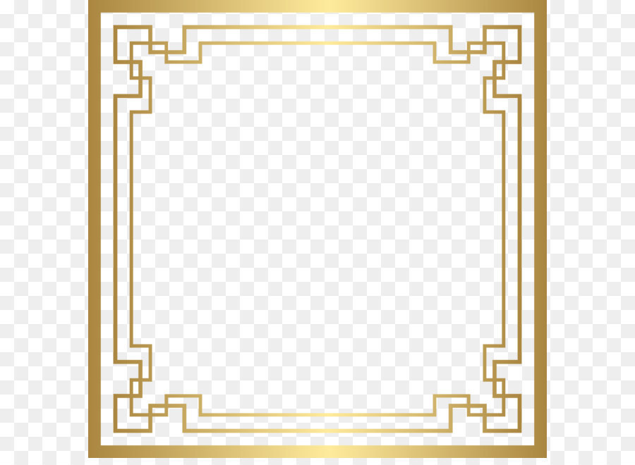 Art Deco Clip art - Border Deco Frame PNG Gold Clip Art 8000*8000