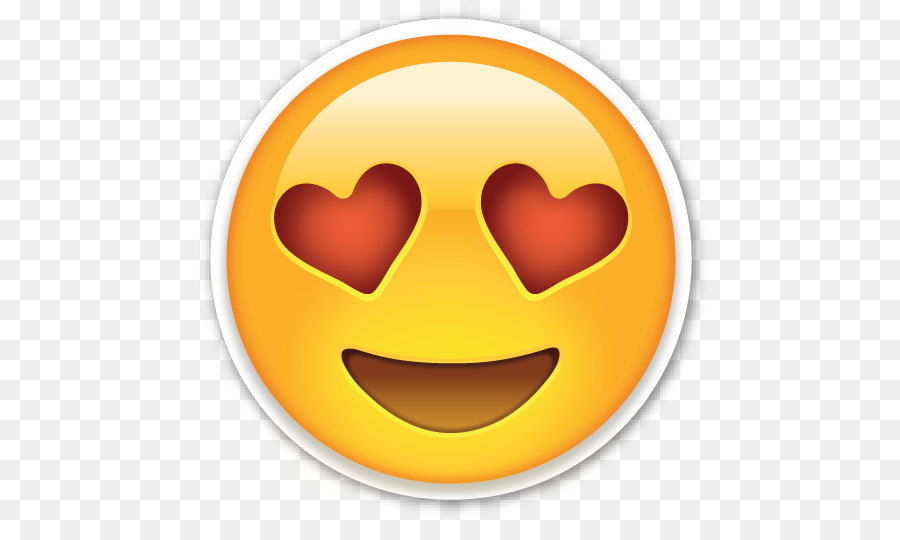 Emoji Emoticon Smiley Clip art - Love Hearts Eyes Emoji ...