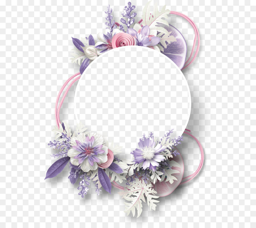 Flowers decorative circular border lemon png download - 599*800 - Free