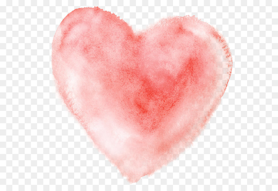 Watercolor painting Heart - Watercolor heart 613*601 transprent Png