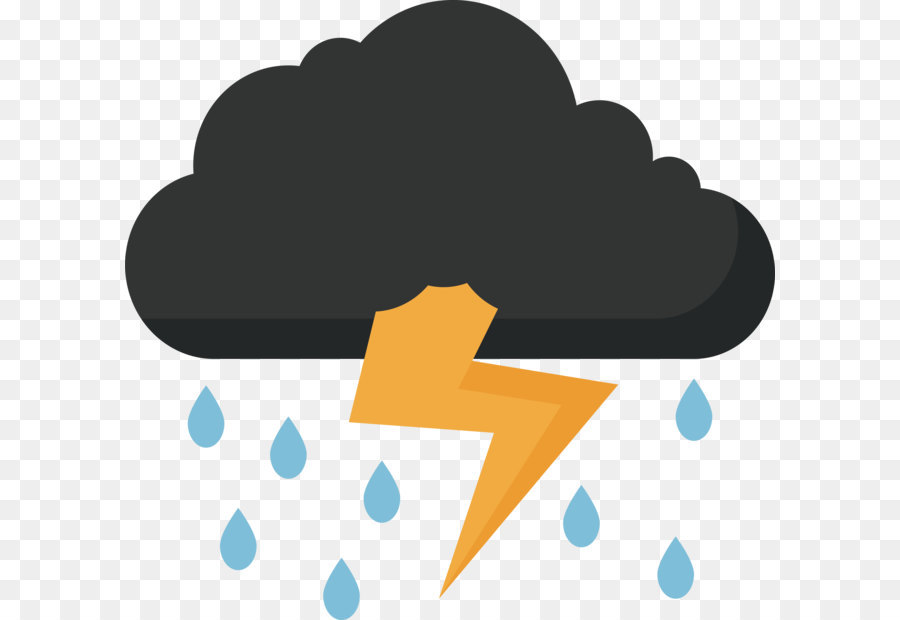 Thunder Lightning Clip art - Thunder, rain, sky 3079*2936 transprent