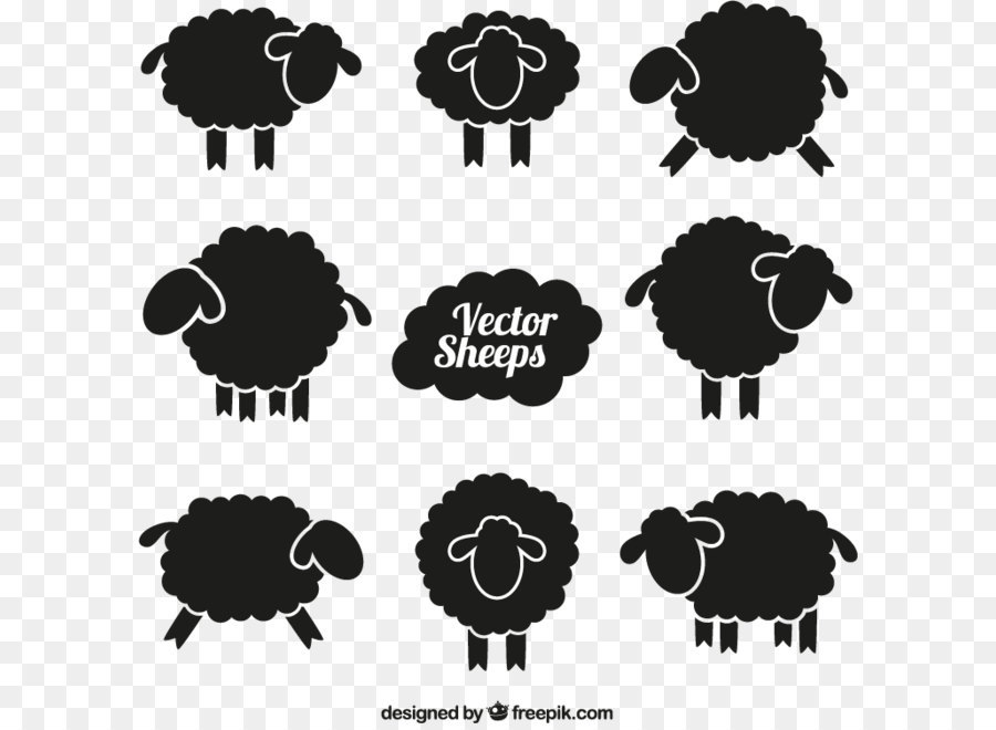 Download Sheep silhouette vector material download, png download ...