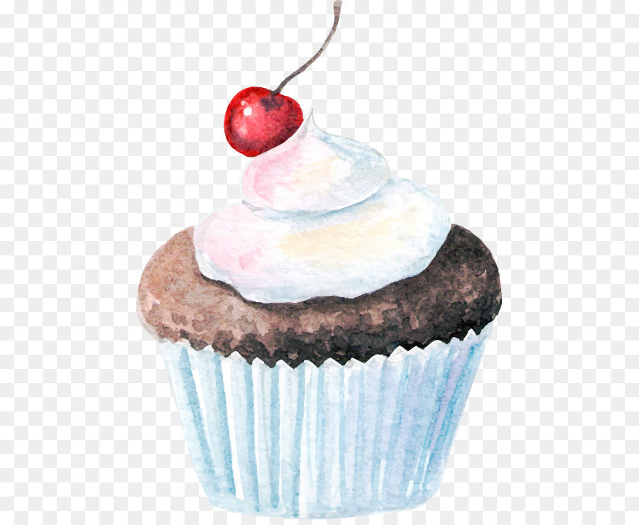 Watercolor Cupcakes png download - 515*732 - Free Transparent Dairy