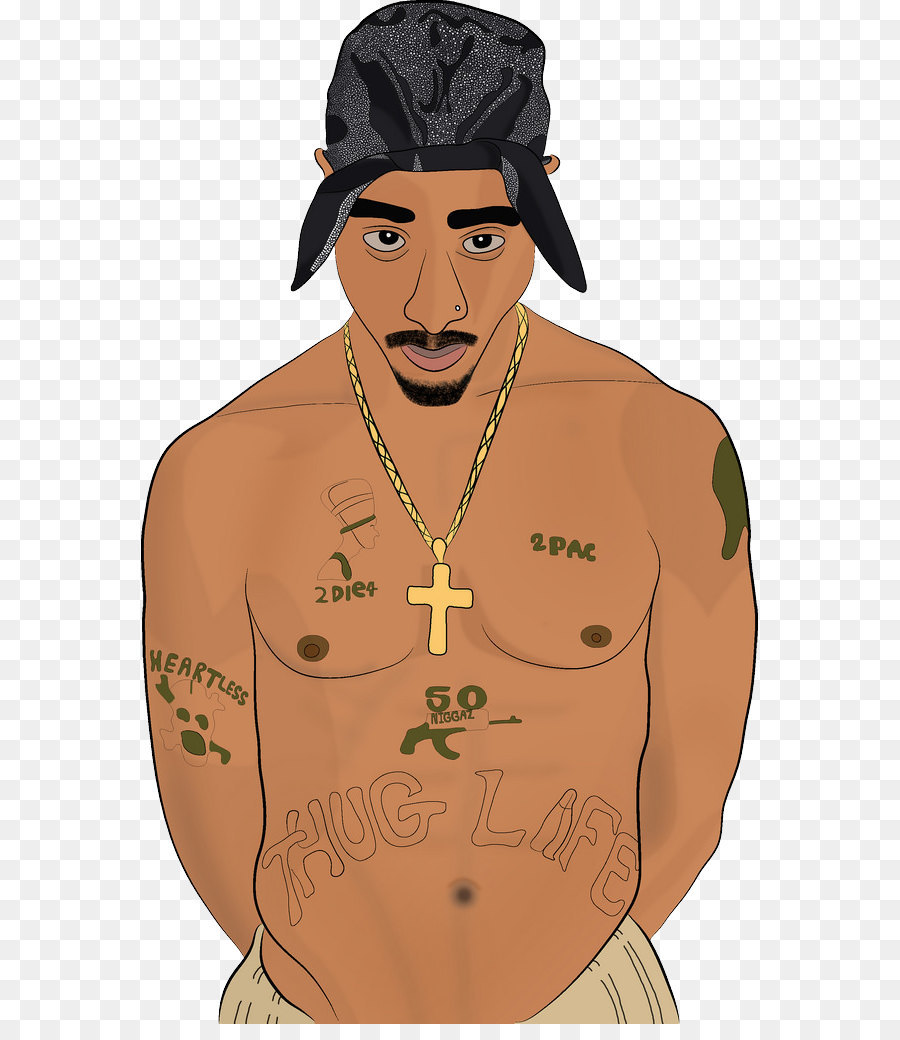 Cartoon Rappers Png, Rapper Vector Tupac Shakur Vector - Tupac Animated