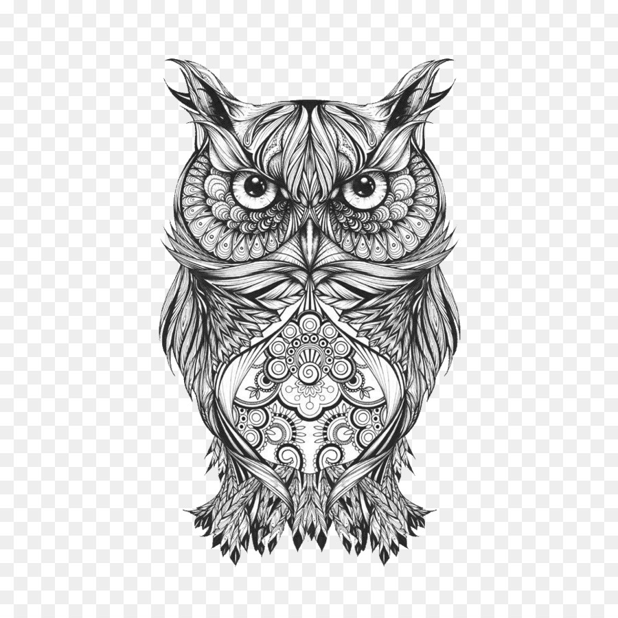 pencil girl drawing Owl Drawing   Sketch download Tattoo png Body Tattoo art