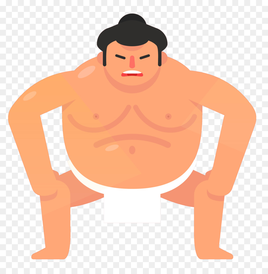 Sumo Wrestling Cartoon Clip art - Heavyweight sumo wrestler in Japan