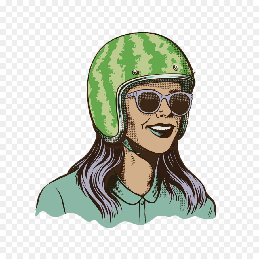 Lukisan Ilustrasi Wanita Yang Mengenakan Helm Unduh Perilaku