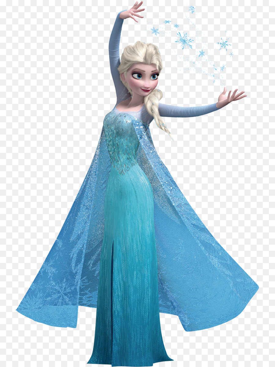 Elsa Frozen Anna Dress Pakaian Kecantikan Unduh Biru Gaun