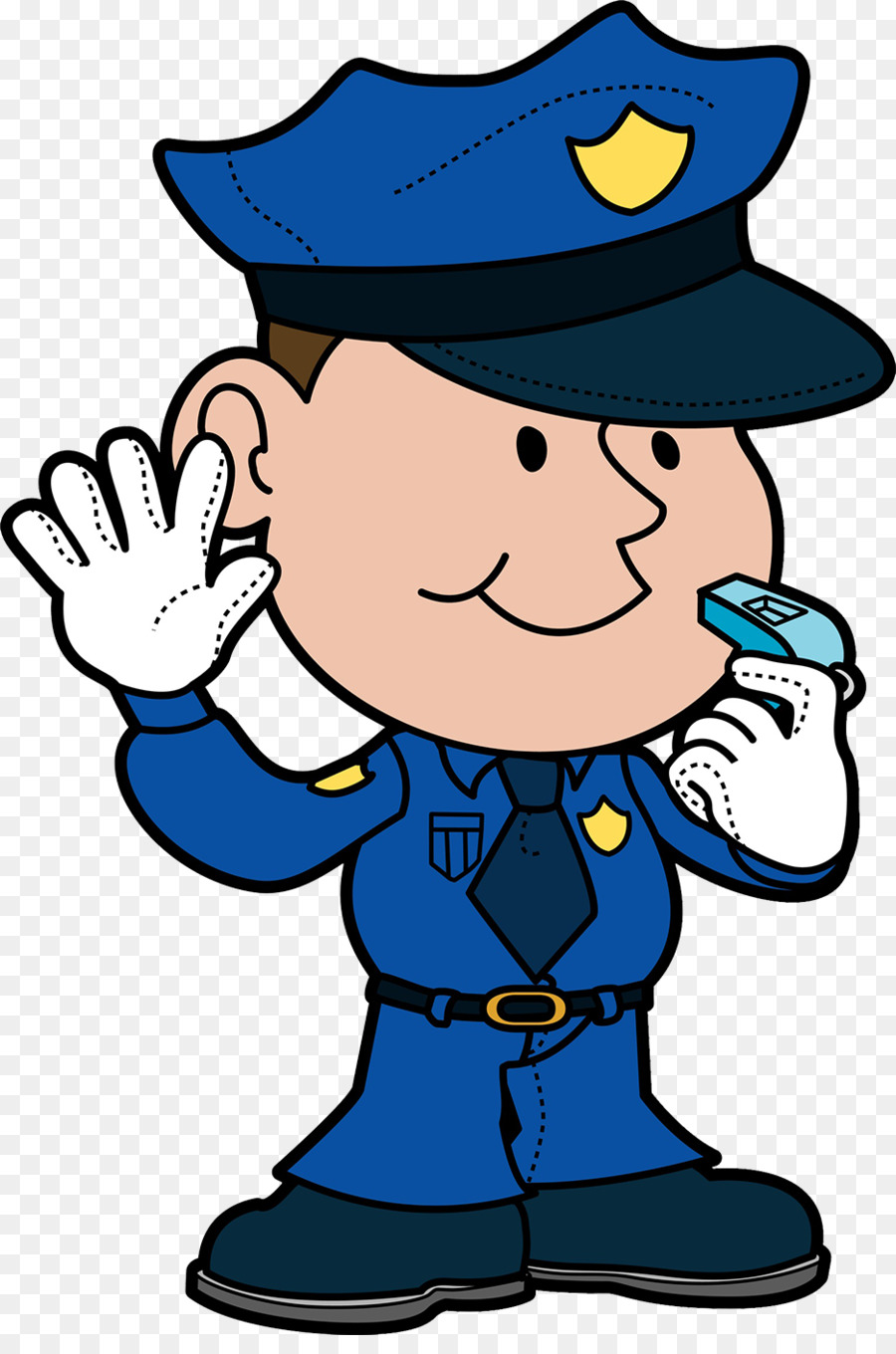 Police officer Free content Clip art - The traffic policeman in blue