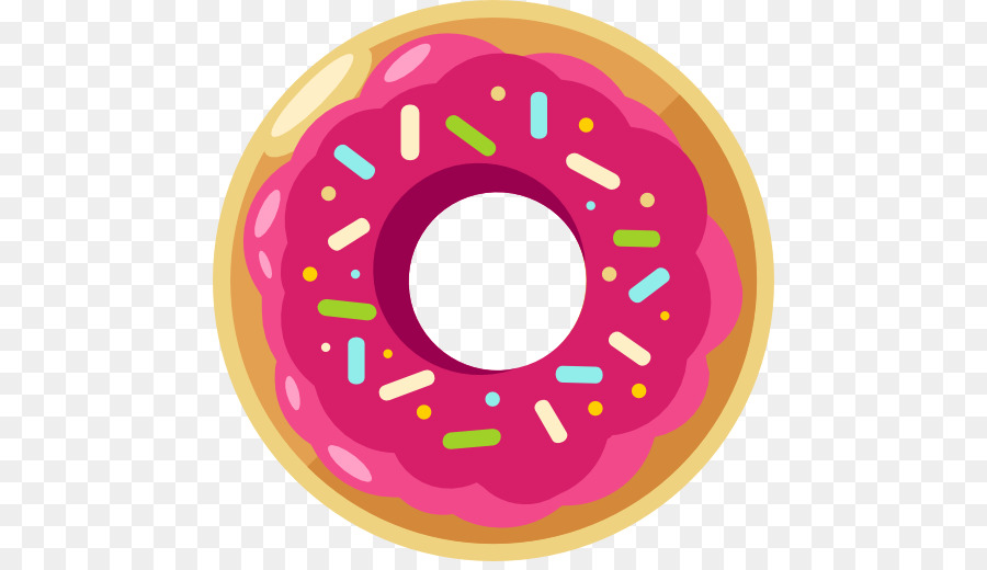 Doughnut Euclidean vector Icon - A pink donut png download 