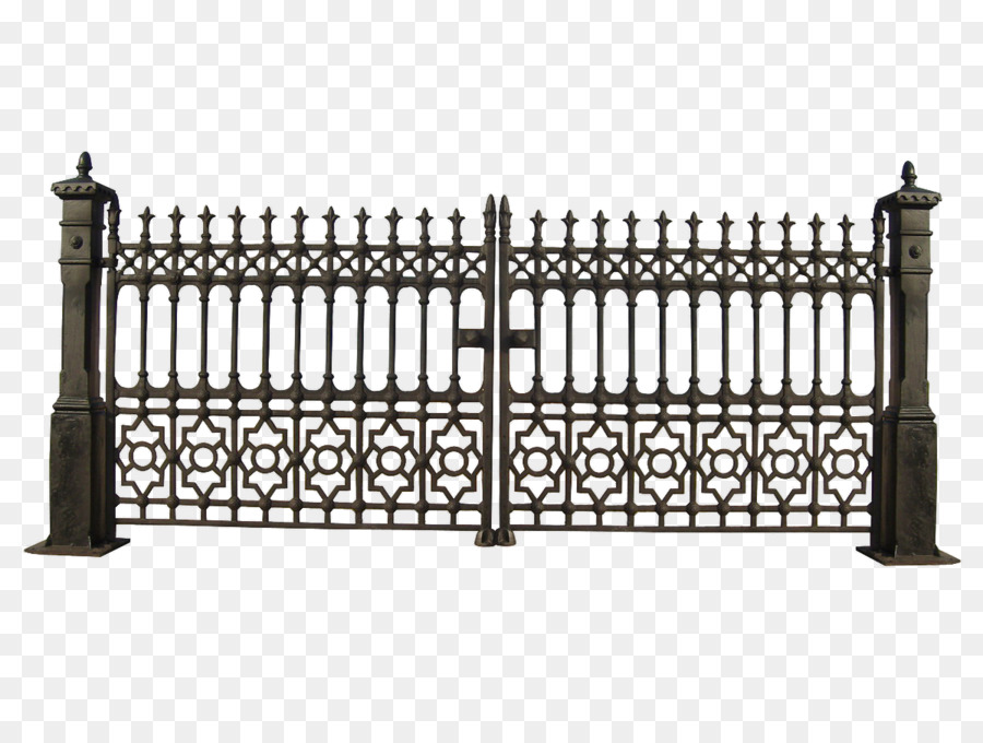 Gate Iron railing Wrought iron Clip art - Gate PNG File png download