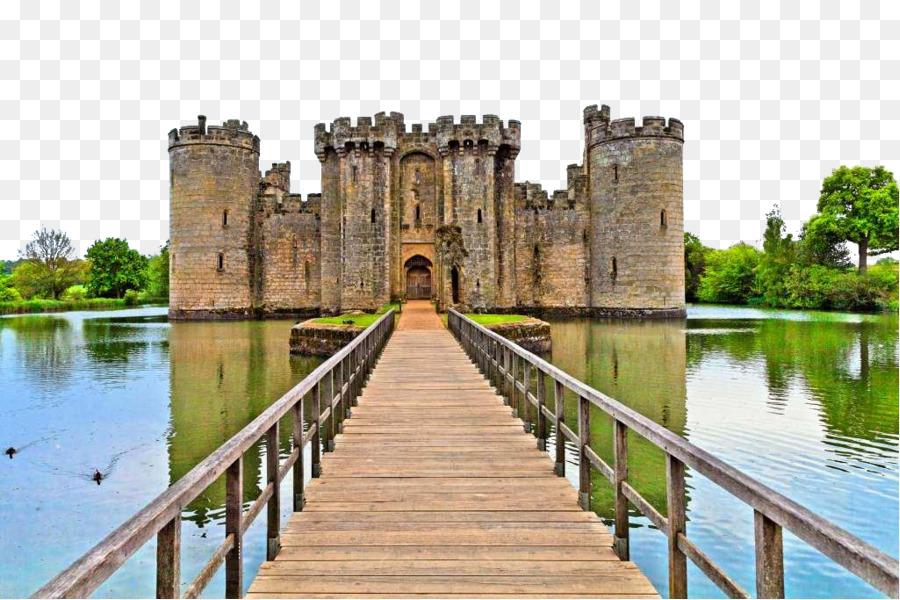 Castle Moat Drawbridge Wall decal Sticker - English 