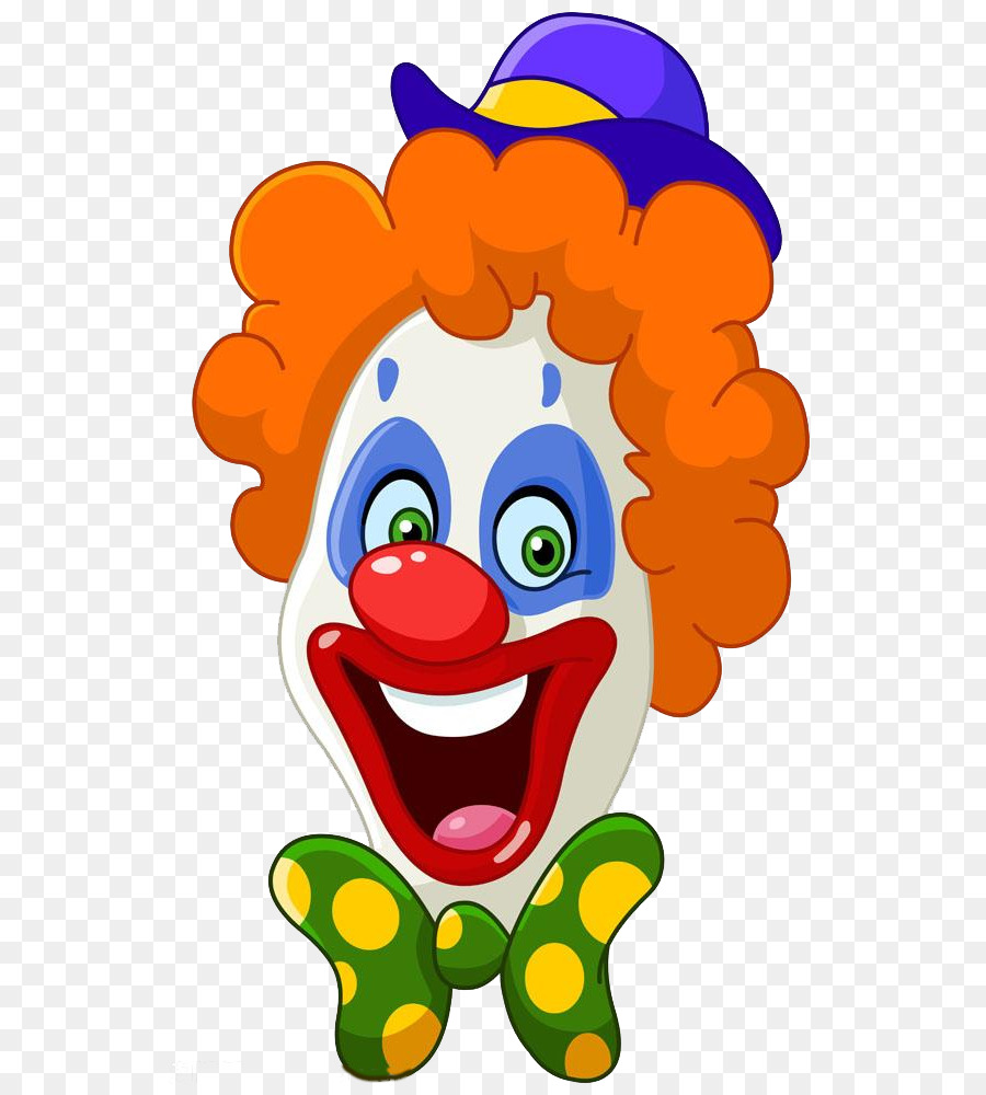Clown Face Clip art - Funny cartoon clown png download - 606*1000
