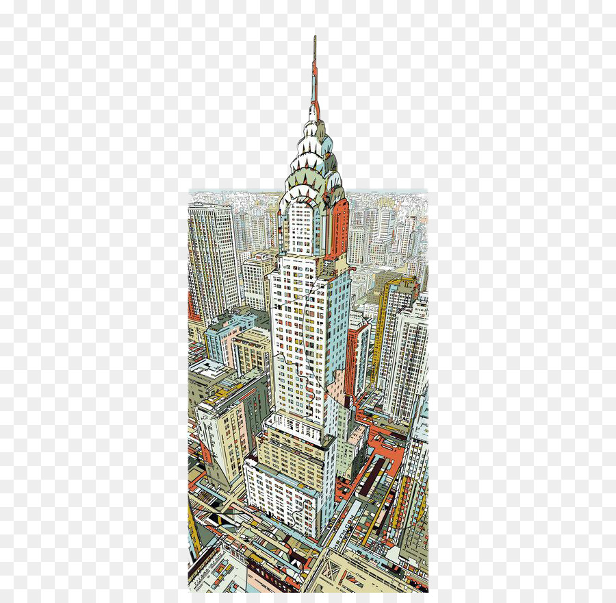 Manhattan AllPosterscom Lukisan Ilustrasi Ilustrasi Kota