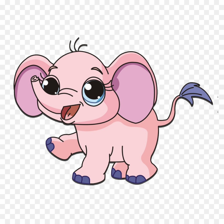 Elephant Drawing Infant Cuteness Cartoon - Cartoon baby elephant png