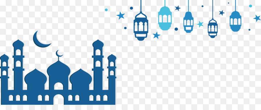 Islam Euclidean vector Web banner Blue Islamic church 