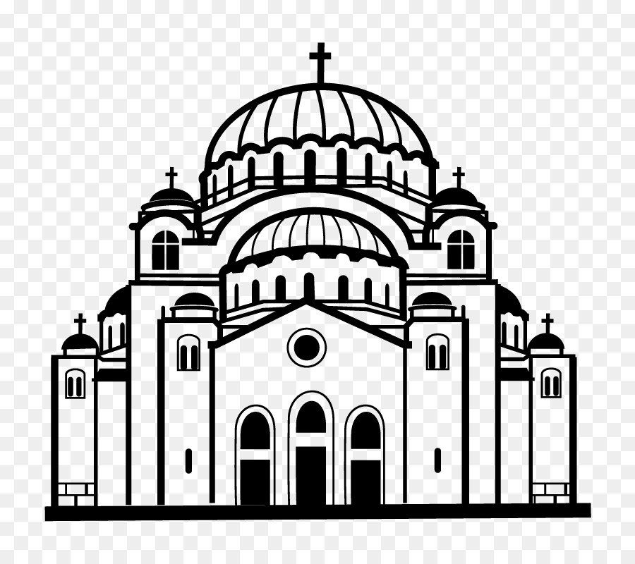 Church Black and white Clip art church png download