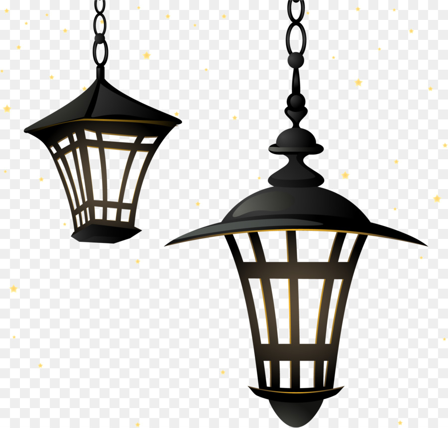 Street light Lighting Chandelier Lamp - Vector retro street light 1952*