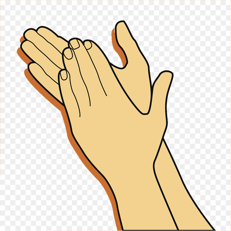 Clapping Gesture Clip art - Clap your hands warmly and welcome your