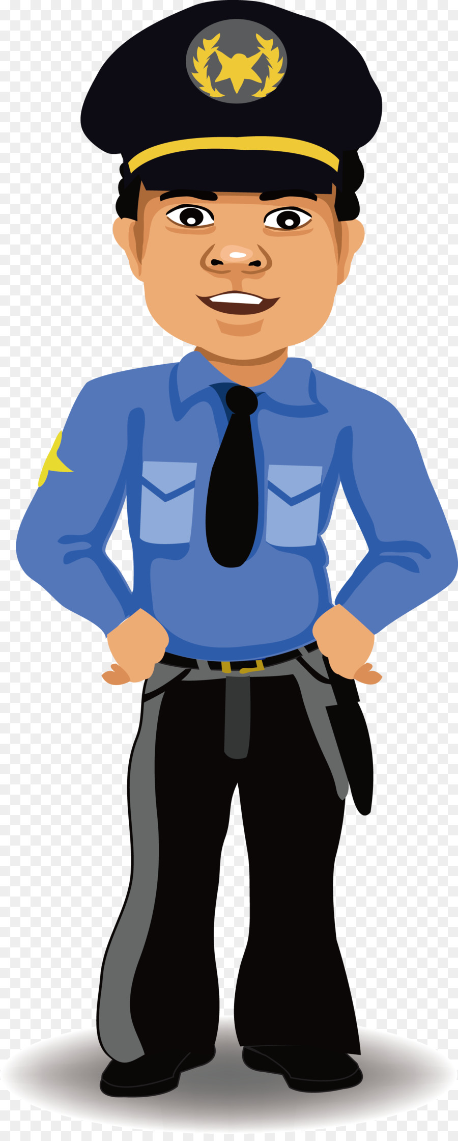 Police officer Cartoon Security - People's Police Vector ...