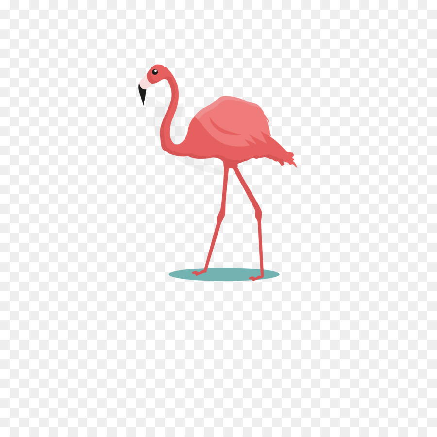 Burung Flamingo Kartun