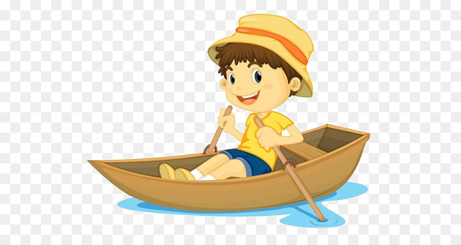 Row, Row, Row Your Boat Rowing Childrens song Clip art - Cartoon