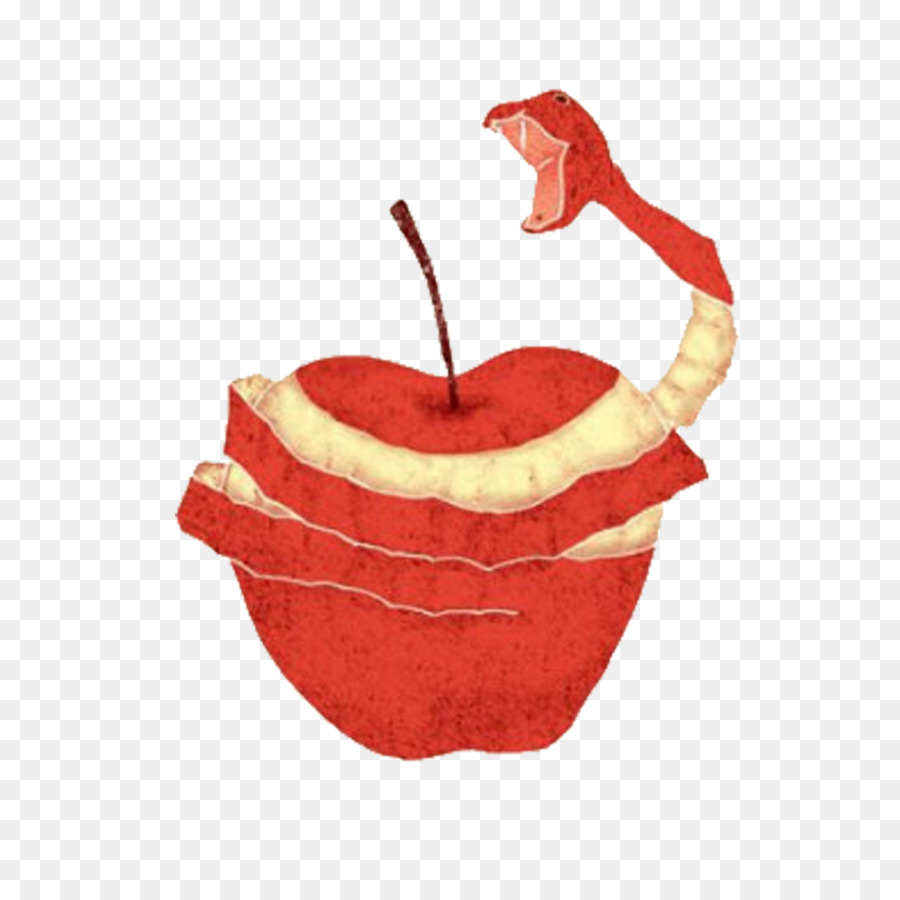 Seni Visual Gambar Ruang Negatif Ilustrasi Apel Merah Ular Unduh