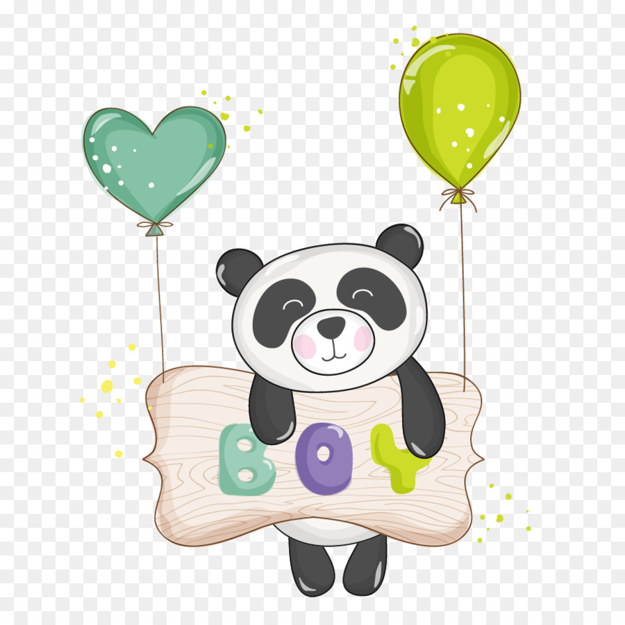 Panda Raksasa Ilustrasi Bayi Kartun Panda Unduh Mainan Makanan
