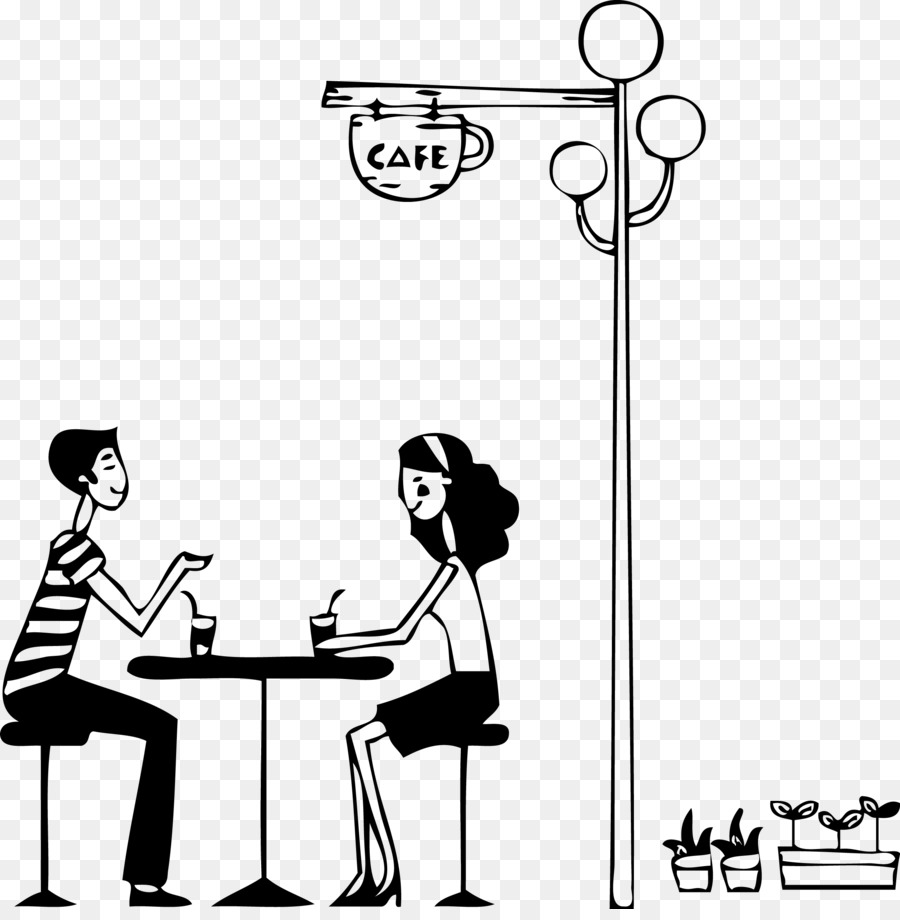 Coffee Tea Cafe Wall decal Sticker - Cartoon coffee shop ...
