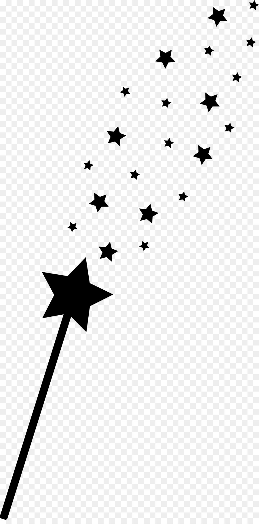 Download Wand Fairy Magic Clip art - Stars Silhouette png download ...