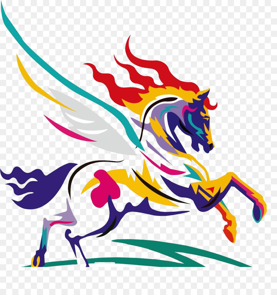 Download American Paint Horse Watercolor painting Clip art - Wings ...