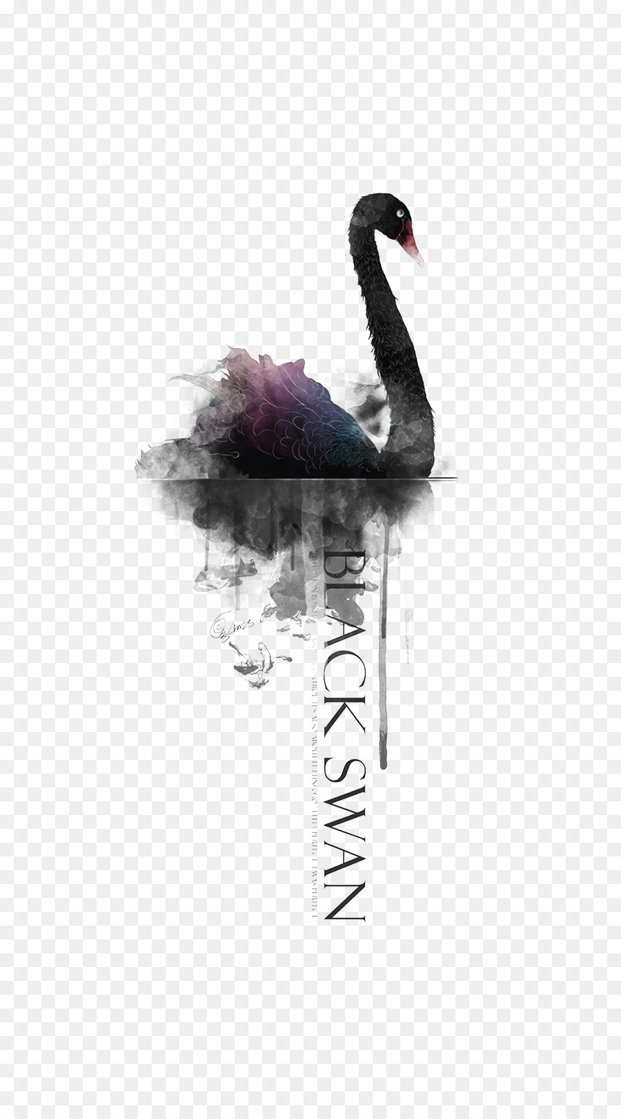 Black Swan Poster Lukisan Minyak Tinta Black Swan Png Unduh 700