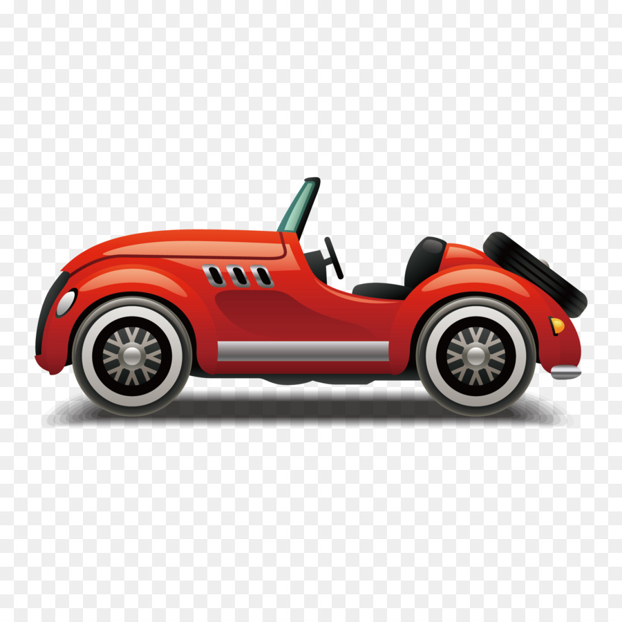 Sports car Automotive design - Vector open-top sports car png download