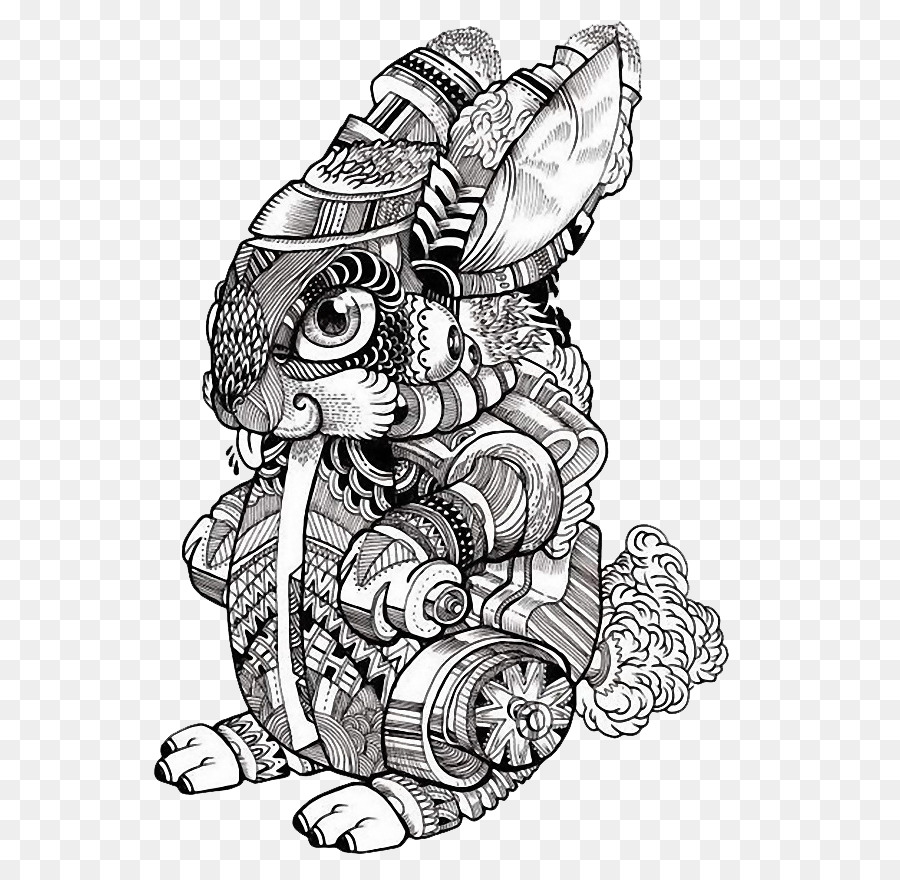 Drawing Art Illustration Rabbit Soldiers Png Download 600862