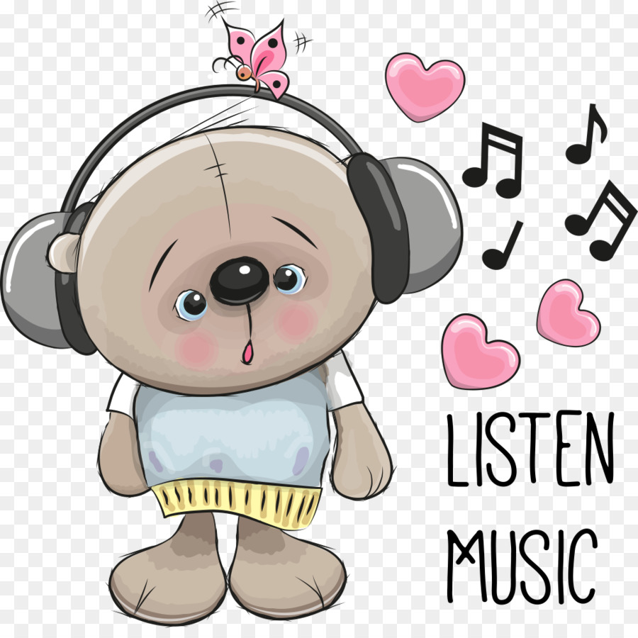 Gambar Kartun Royalty Free Ilustrasi Vektor Bear Lagu Unduh