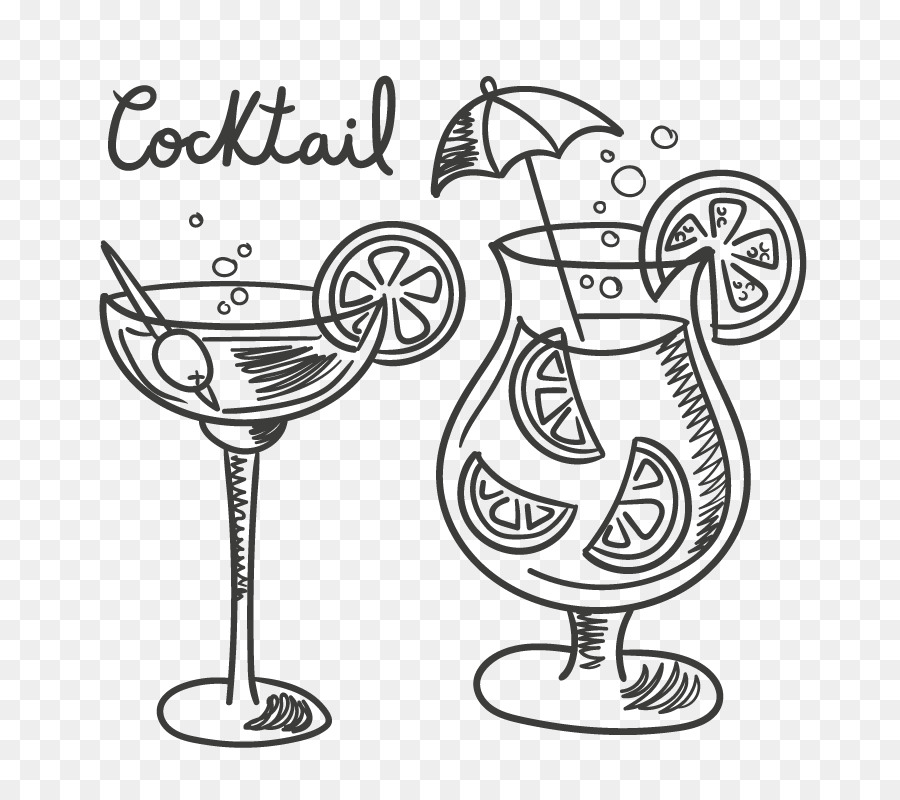 Cocktail Tequila Drawing Drink - Cocktails vector material png download