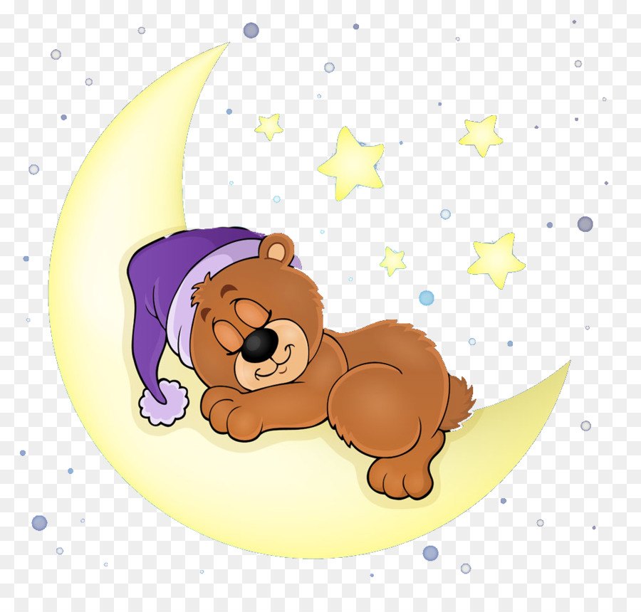 Bear Sleep Illustration - Sleeping bear png download - 1000*939 - Free