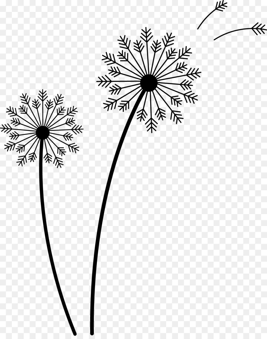 Common Dandelion Drawing Seed Clip art - Flower Weeds Cliparts 5388