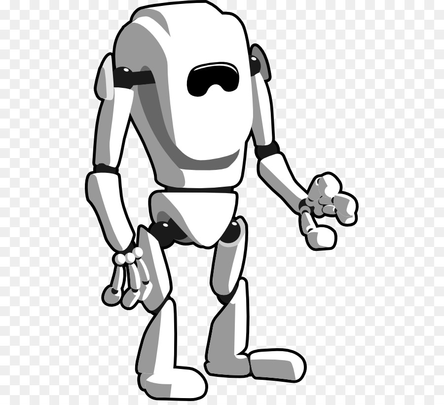 Robot Black and white Clip art - Robot Cliparts Black png ...