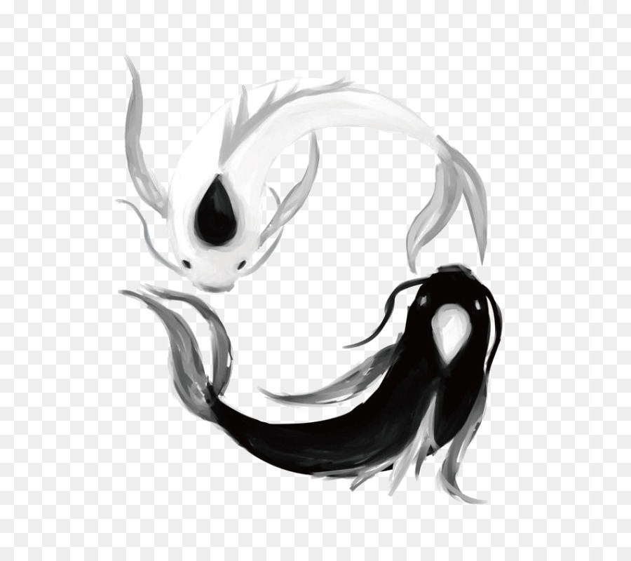  Koi  Yin and yang Tattoo Black  and white  Idea fish png 