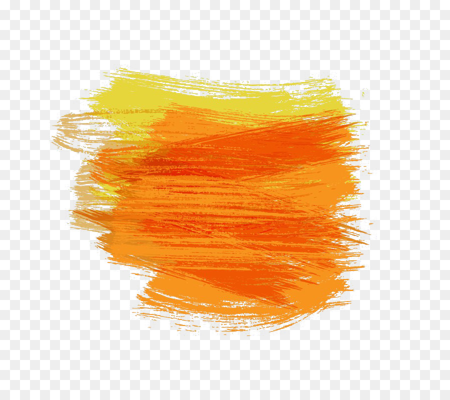 Paintbrush Watercolor painting Pincelada - Orange graffiti