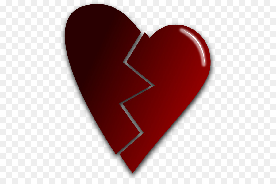 Broken heart Clip art - Shattered Heart Cliparts png download - 516*593