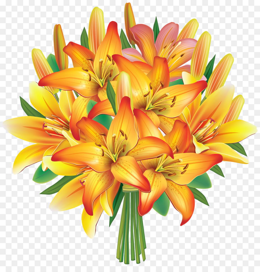 Blumenstrauß Lilium Clip-art - Blumensträuße Cliparts png herunterladen