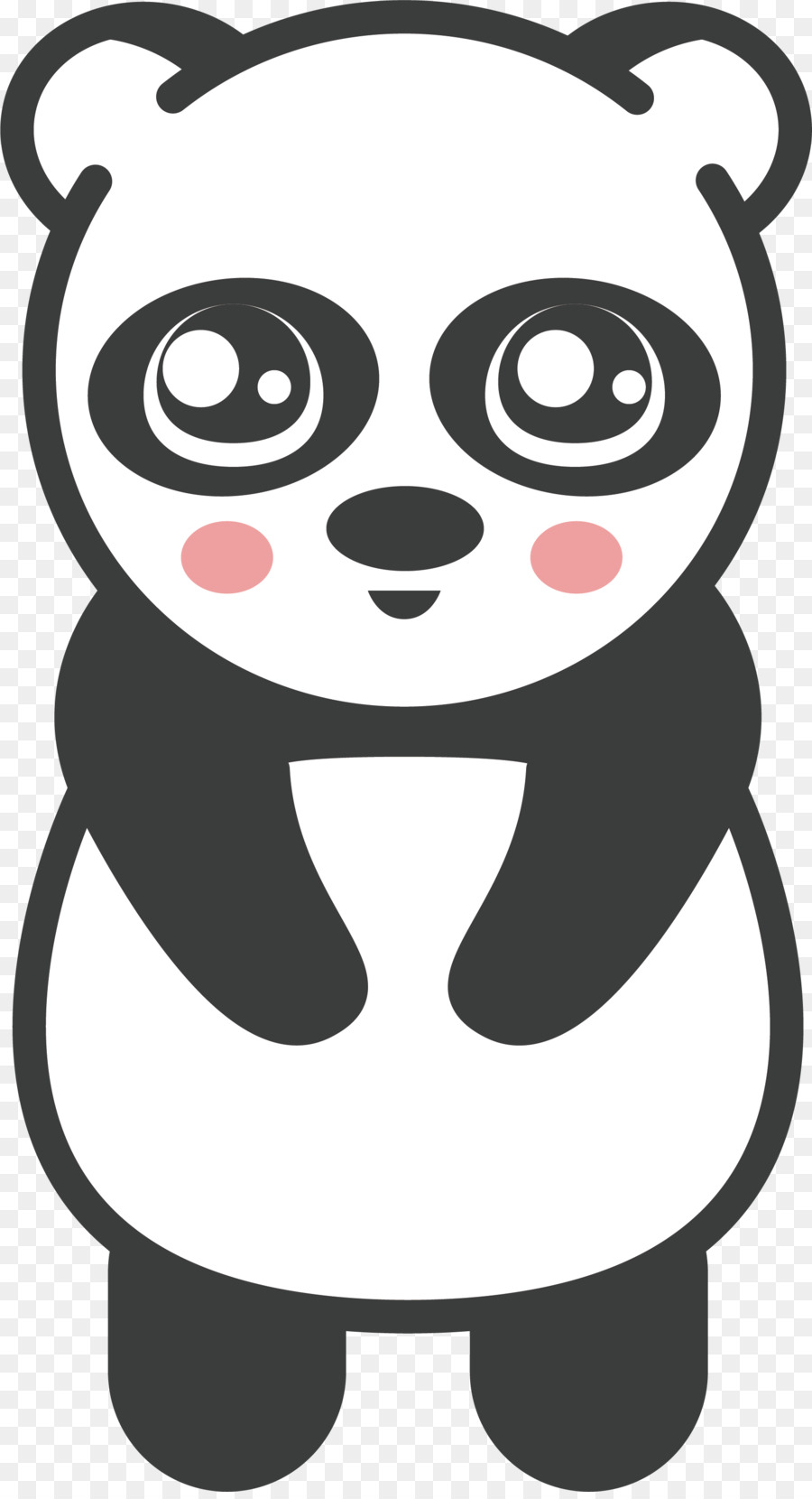 Beruang Panda Panda Merah Clip Art Kartun Lucu Panda Kecil