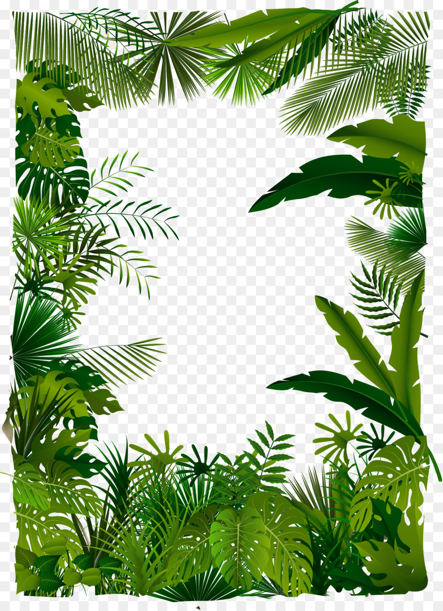 Hutan Tropis Euclidean Pohon Vektor Ilustrasi Pohon Pohon Vektor