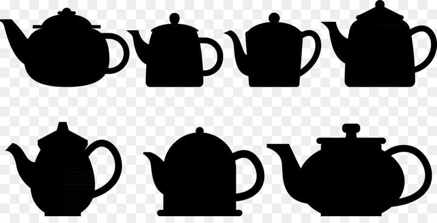 Coffee Teapot Silhouette - Drink coffee and drink water ...