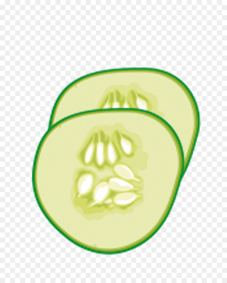 Slicing cucumber Cartoon Illustration - Green cucumber slices png